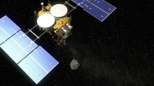 Японский зонд возьмет пробы грунта с астероида 