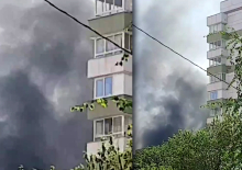 На севере Москвы произошло возгорание строительного мусора