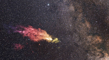 Гигантское газовое облако с огромной скоростью приближается к галактике