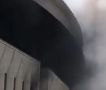 В здании спорткомплекса «Олимпийский» произошло возгорание