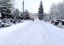 В Химках с кладбищ вывезли 29 тысяч кубометров снега
