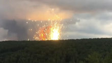 На территории воинской части Красноярского края произошел взрыв