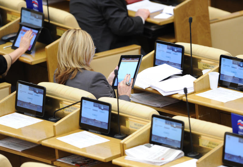В Госдуме заменят оборудование систем зала пленарных заседаний 