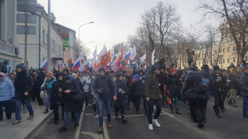 На «Марш Немцова» вышли дальнобойщики